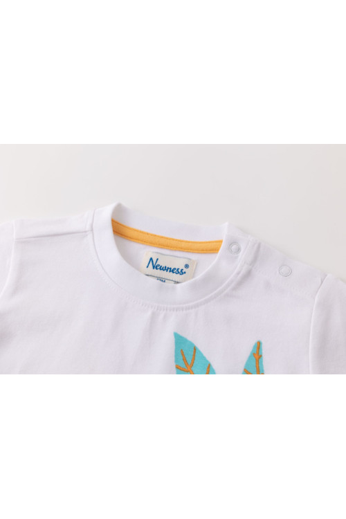 Camiseta m/c con león BLANCO