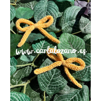 Pack de lazos de tricot AMARILLO PASTEL