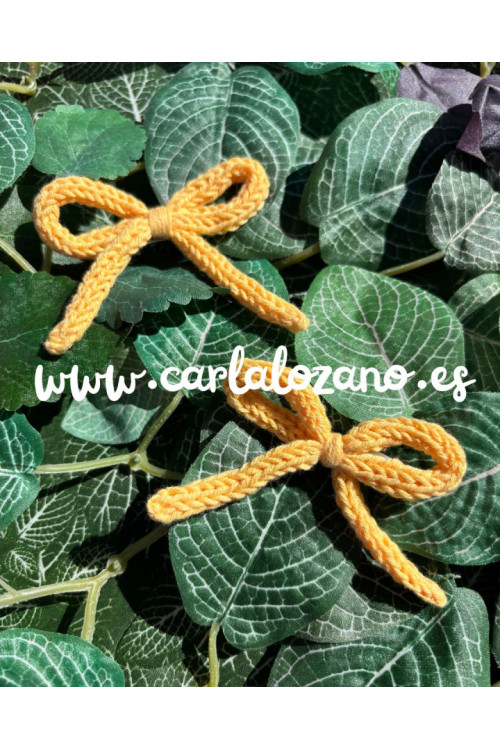 Pack de lazos de tricot AMARILLO PASTEL