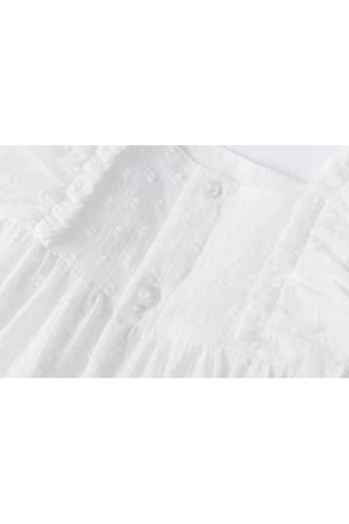 Vestido de plumeti BLANCO