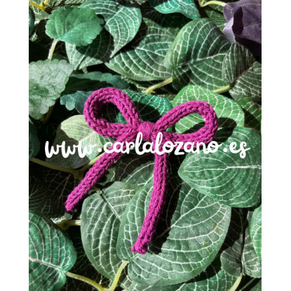 Lazo de tricot básico BUGANVILLA