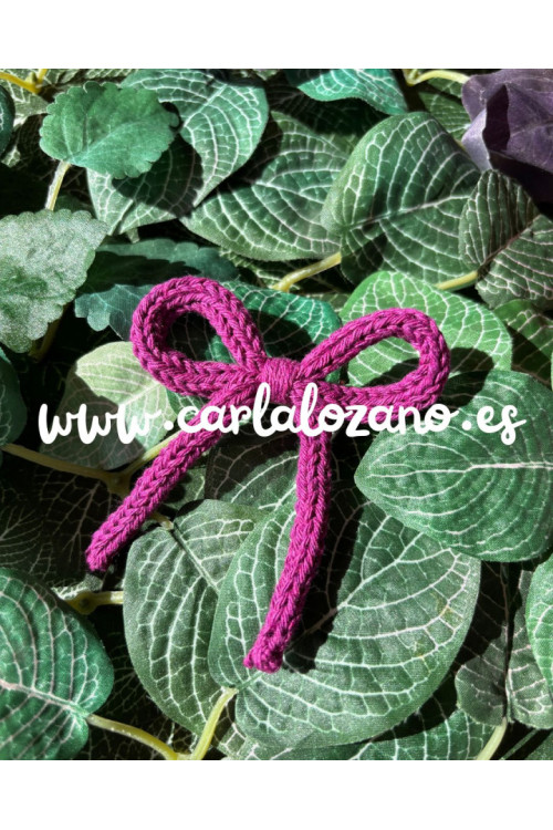 Lazo de tricot básico BUGANVILLA