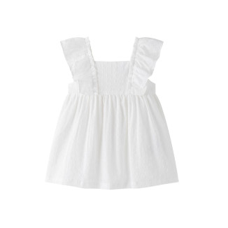 Vestido de plumeti BLANCO