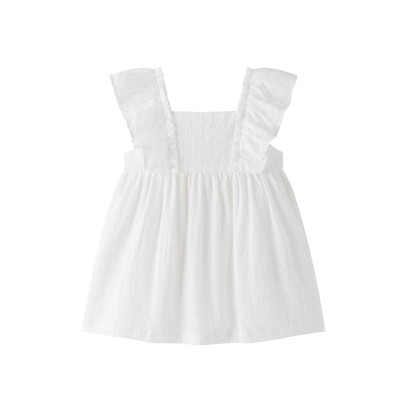 Vestido de plumeti BLANCO