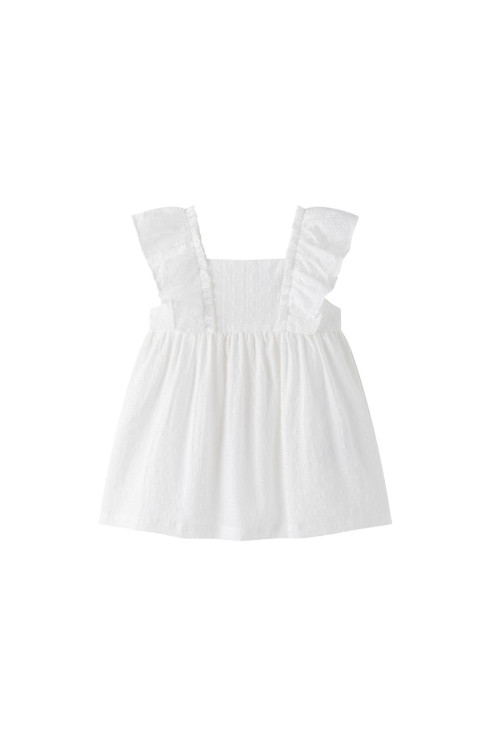 Vestido de plumeti BLANCO