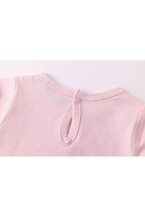 Pijama m/c con elefante ROSA