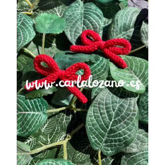 Pack de lazos de tricot ROJO