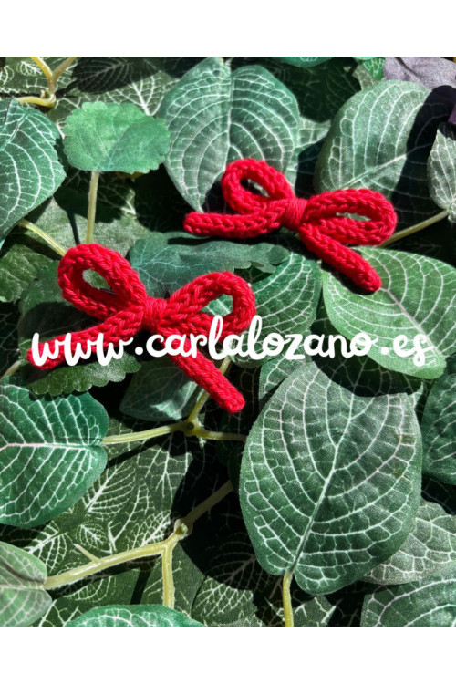 Pack de lazos de tricot ROJO