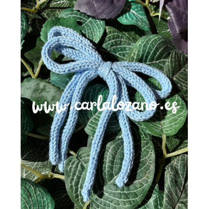 Lazo de tricot doble CELESTE