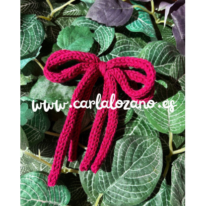 Lazo de tricot doble BUGANVILLA