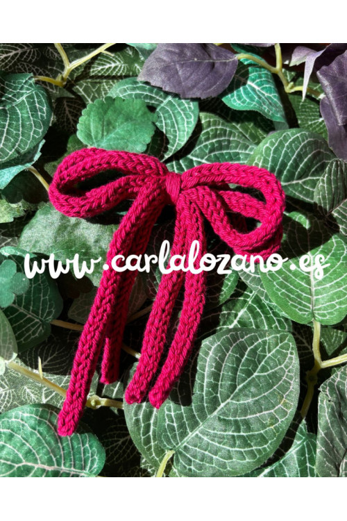 Lazo de tricot doble BUGANVILLA