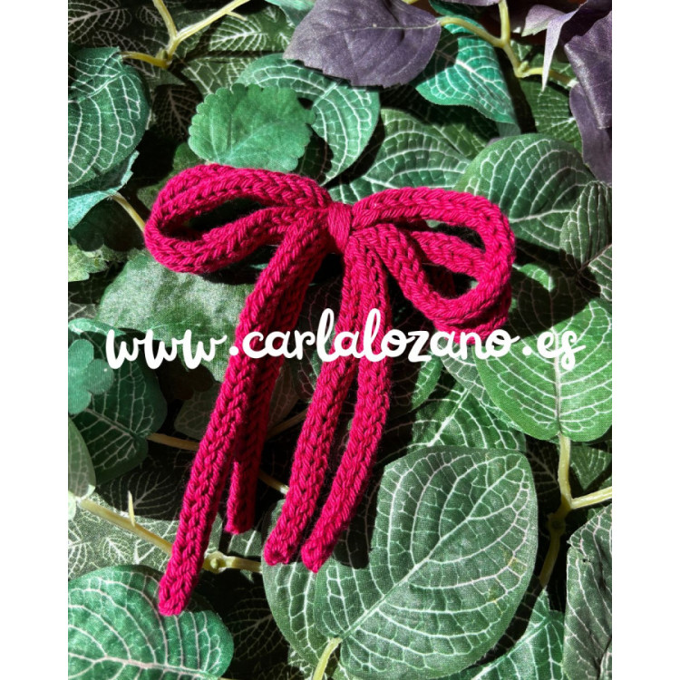 Lazo de tricot doble BUGANVILLA