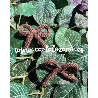 Pack de lazos de tricot MARRÓN