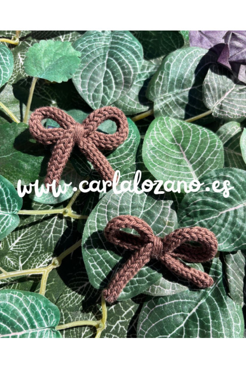Pack de lazos de tricot MARRÓN